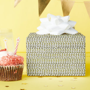 Papel De Regalo Boho Weave Faux Texture-Yellow