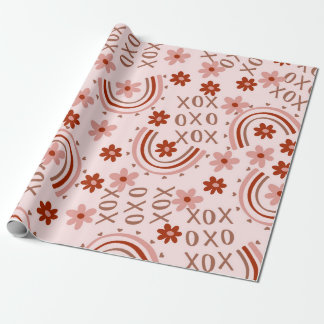 Papel De Regalo Boho Xoxo Valentine