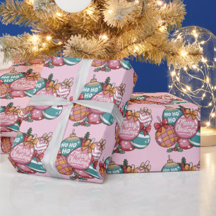 Papel De Regalo Bola de discoteca Retro Navidad Tendencia Vintage 
