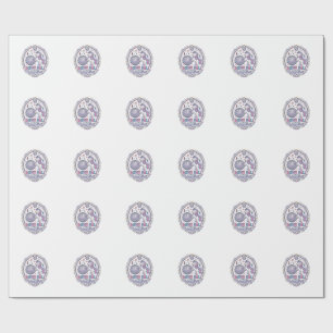 Papel De Regalo Bola de discoteca Unicornio Unicornio Impresión ju