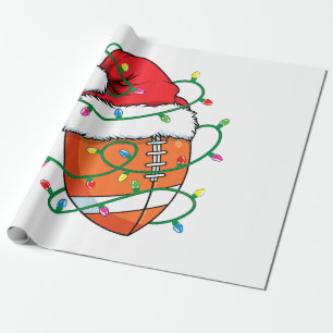 Papel De Regalo Bola deportiva de Santa Fútbol Hombres Navidades