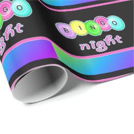 Papel De Regalo Bolas de Bingo Nocturno