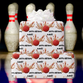 Papel De Regalo ¡Bolas de bolas y huelgas de alfiler! Cumpleaños d