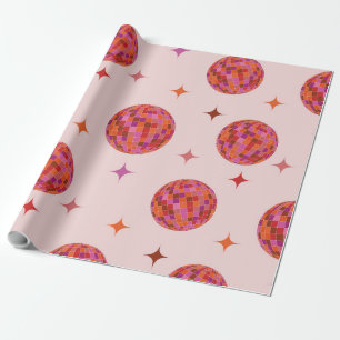 Papel De Regalo Bolas de discoteca coloridas y divertidas con expl
