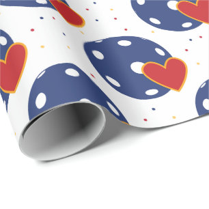 Papel De Regalo Bolas de encurtido con corazones diminutos