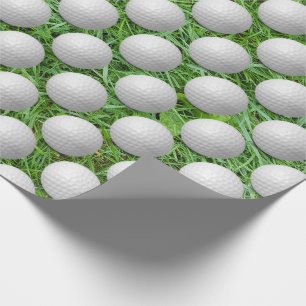 Papel De Regalo bolas de golf blancas en césped verde