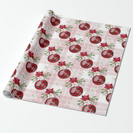 Papel De Regalo Bolas de Navidades rojos