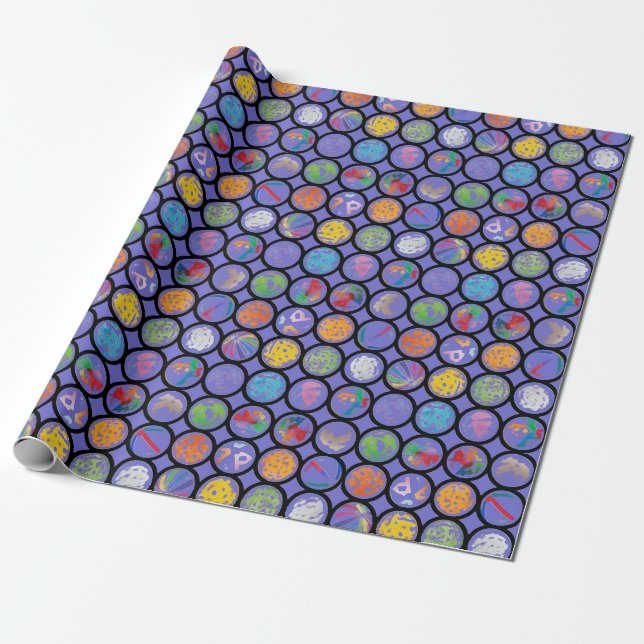 Papel De Regalo Bolas de playa puras (Desenrollado)
