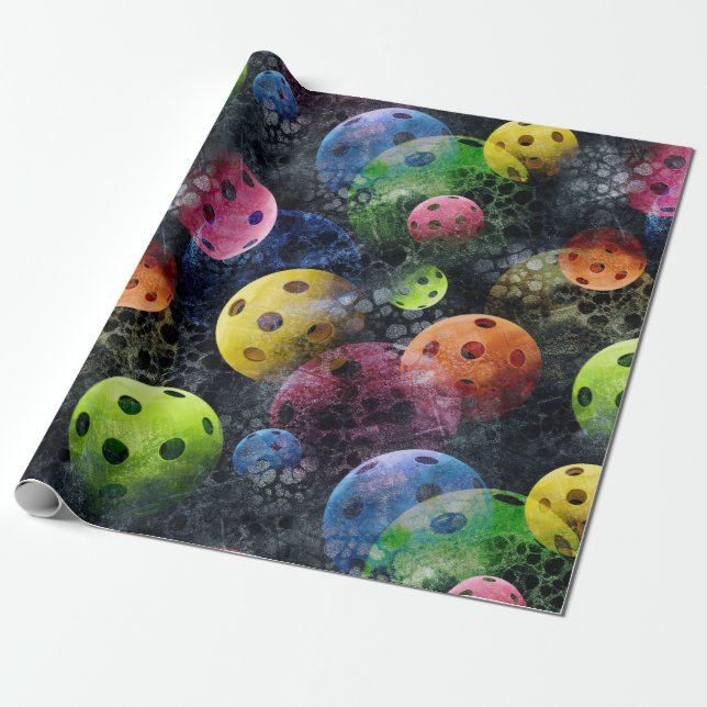 Papel De Regalo Bolas de pollo multicolor (Desenrollado)