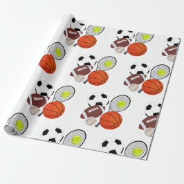 Papel De Regalo Bolas deportivas