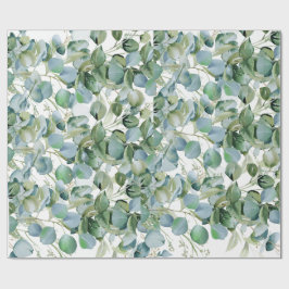 Papel De Regalo Bold Eucalyptus Wrapping Paper – Trendy Greenery 