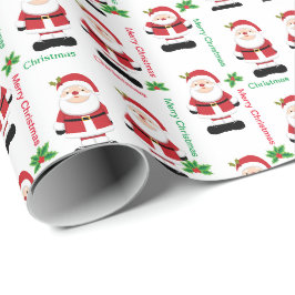 Papel De Regalo Bolsa de regalo mediana para navidades de Santa Cl