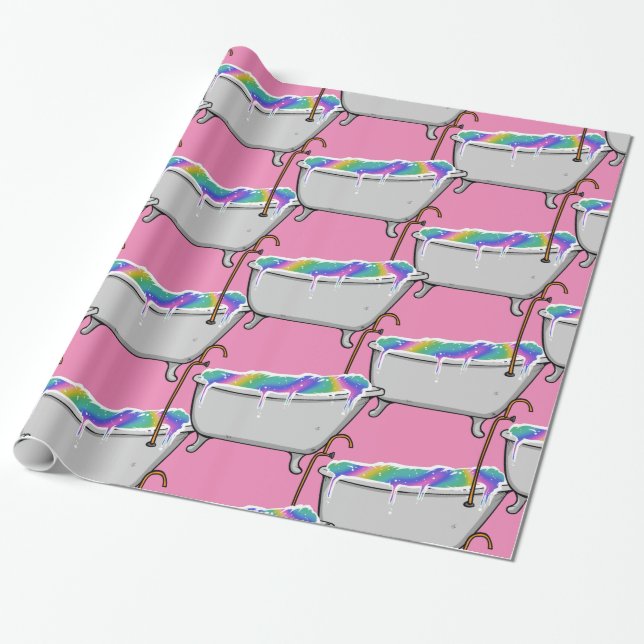 Papel De Regalo Bomba de Baño Babe Thunder_Cove (Desenrollado)