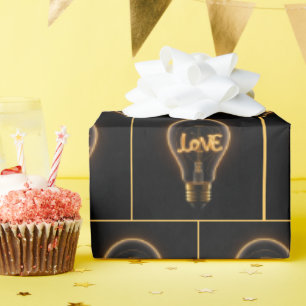 Papel De Regalo Bombilla de amor