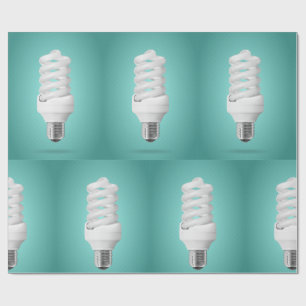 Papel De Regalo Bombilla Fluorescente Compacta Espiral Moderna