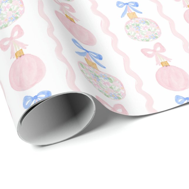 Papel De Regalo Bombillas y arcos de Navidades abuelitos (Esquina del rollo)