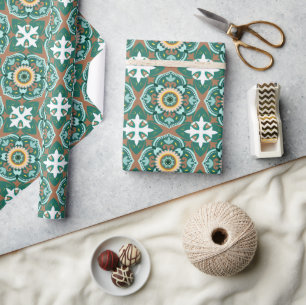 Papel De Regalo 💚 💛 Bonitas baldosas marroquíes