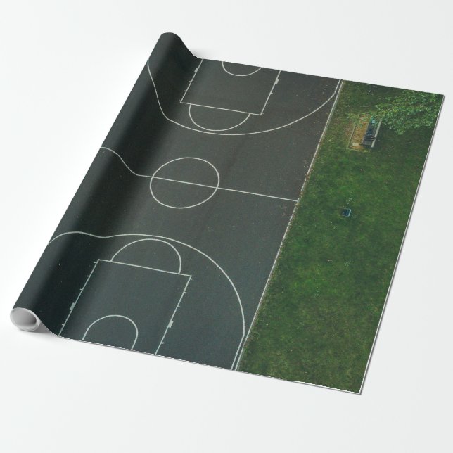 Papel De Regalo Bonito Baloncesto (Desenrollado)