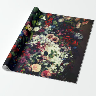Papel De Regalo Bonito Bouquet de flores en una bolsa