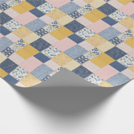 Papel De Regalo Bonito Efecto de mosaico Boho Pattern Country