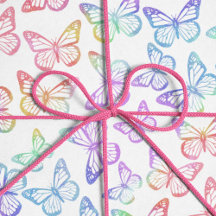 Bonito Girly Pastel Patrón de mariposa Irlandesí