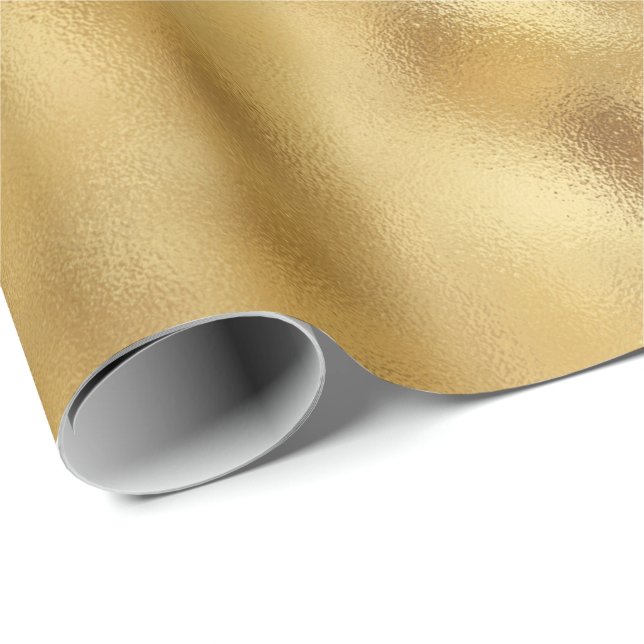 Papel De Regalo Bonito Glam Gold (Esquina del rollo)