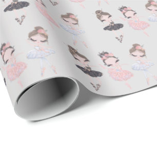 Papel De Regalo Bonito Gris Oro Azul Azul Azul Color de agua Rosa