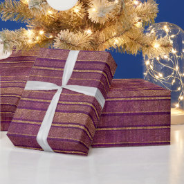 Papel De Regalo Bonito Naranja quemado Burgundy Disturbios con pro