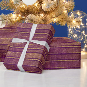 Papel De Regalo Bonito Naranja quemado Burgundy Disturbios con pro
