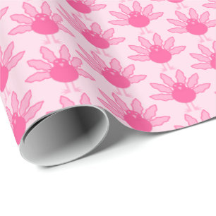 Papel De Regalo Bonito Niña Bebé Rosa Día de Acción de Gracias Pat