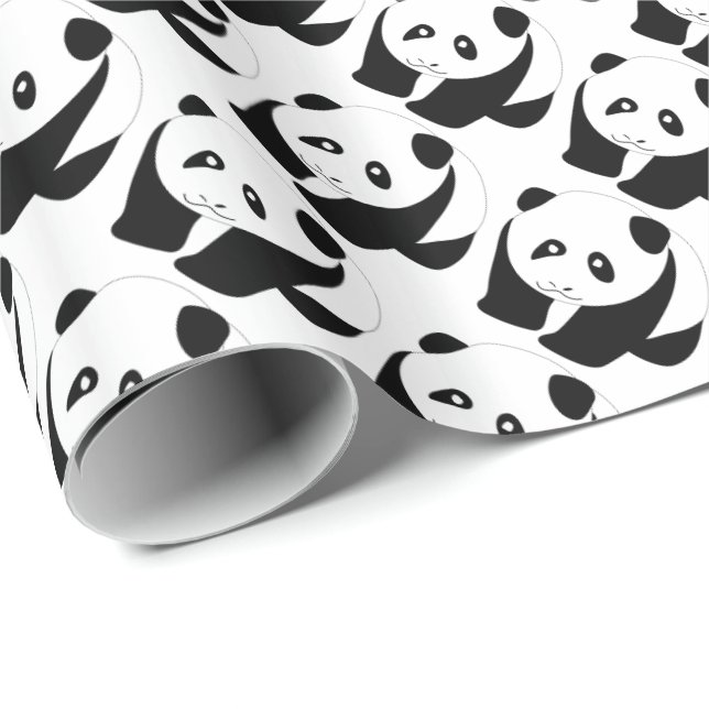 Papel De Regalo Bonito panda (Esquina del rollo)
