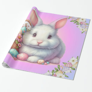 Papel De Regalo Bonito Pastel de conejo de Pascua