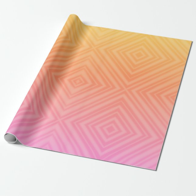 Papel De Regalo Bonito Pastel Hipnótico Diamante Arte Pop Moderno (Desenrollado)