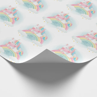 Papel De Regalo Bonito Pastel Unicorn