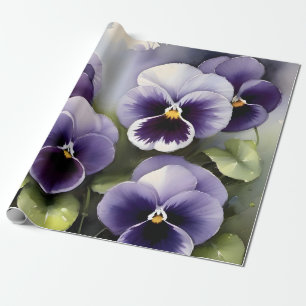 Papel De Regalo Bonito púrpura pintura acuarela
