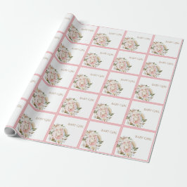Papel De Regalo Bonito Rosa Floral Bebé