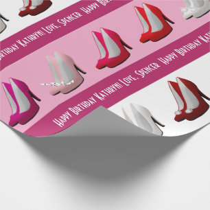 Papel De Regalo Bonito Stilettos Personalizados