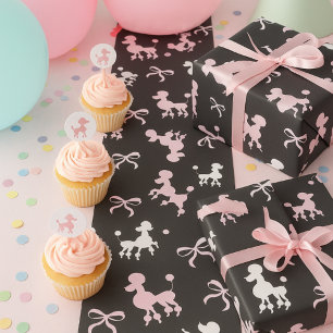 Papel De Regalo Bonitos de cangrejos rosados y negros