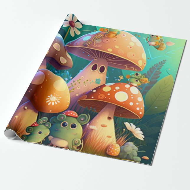Papel De Regalo Bonitos y lindos cuartos de bebé (Desenrollado)