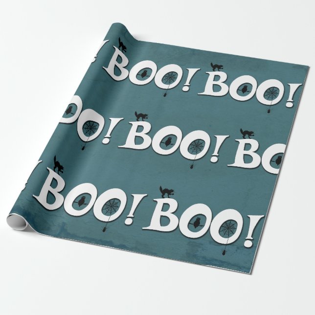 Papel De Regalo ¡Boo! (Desenrollado)