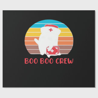 Papel De Regalo Boo Boo Crew Nurse Funny Ghost Halloween Classic T