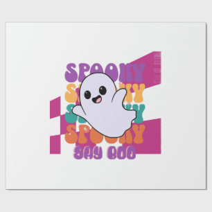 Papel De Regalo Boo Espeluznante