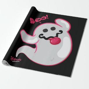Papel De Regalo Boo Ghost Bats Spider Creeping Halloween