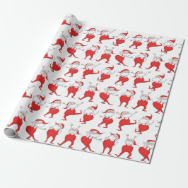 Papel De Regalo Boogie Woogie Santa Claus Navidades Envoltura de r
