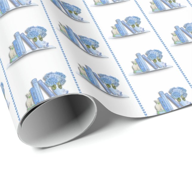 Papel De Regalo Book Shelf Wrapping Paper (Esquina del rollo)