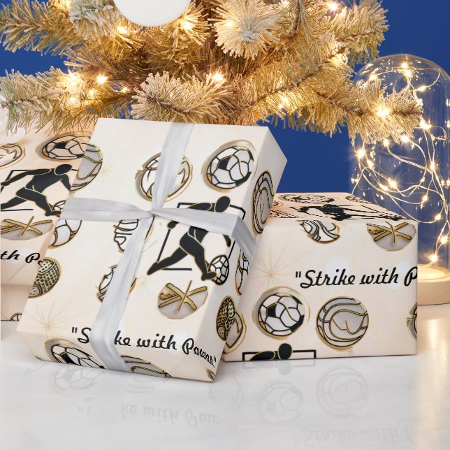 Papel De Regalo "Borde atlético" (Vacaciones)