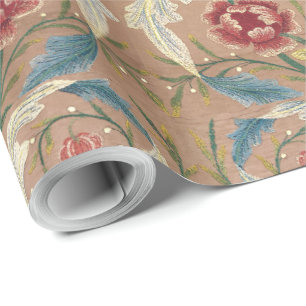 Papel De Regalo Bordería floral de William Morris 1875