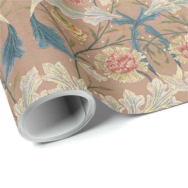Papel De Regalo Bordería floral de William Morris 1875 (Esquina del rollo)