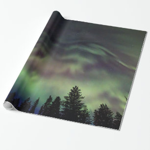 Papel De Regalo Borealis de la aurora en Laponia finlandesa