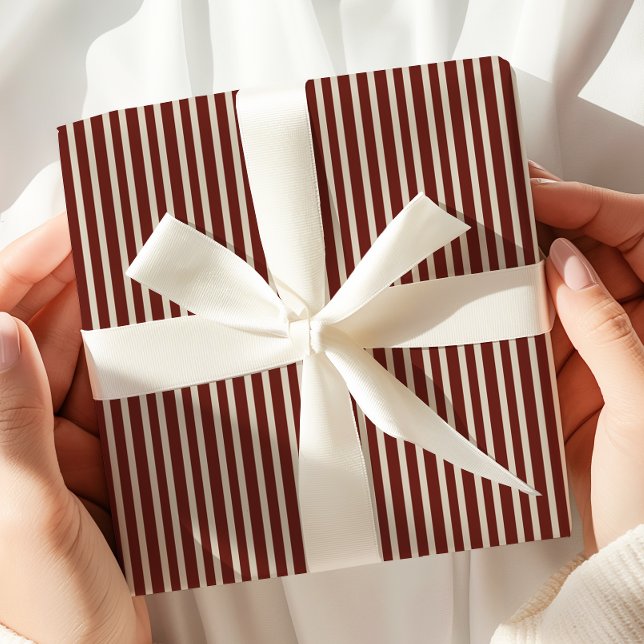 Papel De Regalo Borgoña a rayas (Subido por el creador)